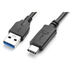 AQ USB kabel USB 3.1 USB-C samec - USB 3.0 A samec , 1 m - černá (CC67010)