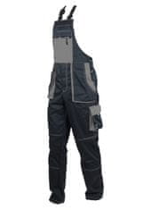 Pracovní kalhoty s laclem Harry šedá/černá 62 - 2XL