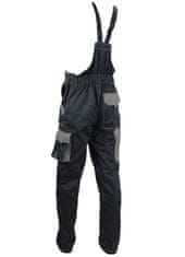 Pracovní kalhoty s laclem Harry šedá/černá 62 - 2XL