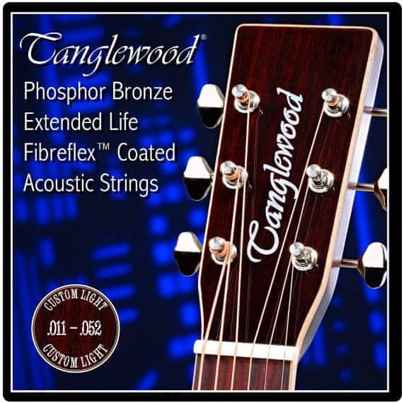 Levně Tanglewood Acoustic Guitar Strings 11 Custom Light