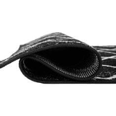 KONDELA Koberec, černá, vzor, 57x90 cm, MATES TYP 1 Černá Polypropylen