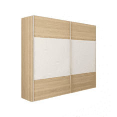 KONDELA Ložnicový komplet (postel 180x200 cm), dub sonoma / bílá, GABRIELA NEW
