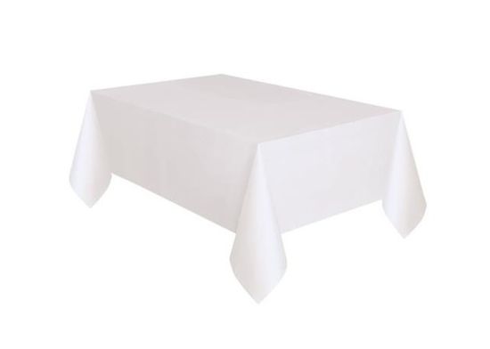 TENTino Ubrus na hranatý stůl 152x76 cm (přesah 30 cm) Barva ubrusu: BÍLÁ / WHITE