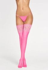 7-Heaven Dámské samodržící punčochy Loreto plus + Ponožky Gatta Calzino Strech, růžová, XXL/XXXL