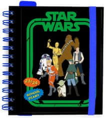 CurePink Plánovací denní školní diář 2023/2024 Star Wars|Hvězdné války: Classic (14 x 16 cm)