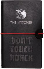 CurePink Cestovn9 a poznámkový blok v koženkovém obalu The Witcher|Zaklínač: Don't Touch Roach (12 x 19,5 cm)