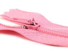 Kraftika 1ks candy pink spirálový zip šíře 3 mm délka 18 cm pinlock,