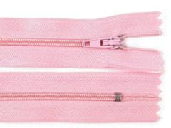 Kraftika 1ks candy pink spirálový zip šíře 3 mm délka 18 cm pinlock,