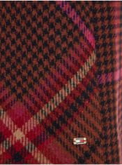 Tommy Hilfiger Vínová dámská kostkovaná sukně s příměsí vlny Tommy Hilfiger S