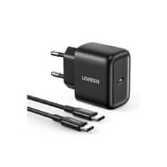 Ugreen Síťová nabíječka USB-C 25WPD + kabel USB-C 2m černý 50581 Ugreen