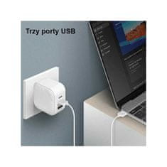 UNIQ Síťová nabíječka Uniq Verge Pro 66W GaN USB-C - bílá