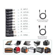 Choetech USB solární nabíječka skládací 120W DC USB C 2x USB černá SC008 Choetech