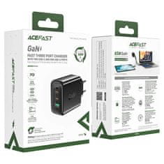 AceFast GaN 2x USB-C/USB-A PPS/PD/QC4+ 65W rychlonabíječka bílá A41 Acefast