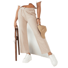 Dstreet Dámské teplákové kalhoty AXEL béžové uy1801 M-L