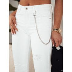 Dstreet Dámské džínové kalhoty ALEX bílé uy1878 S