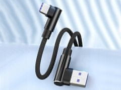 Verk 06308 USB Kabel -C, zahnuté konektory 1m červený