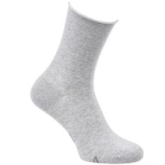Zdravé Ponožky Zdravé ponožky zdravotní jednobarevné klasické ruličkové ponožky bez gumiček mix šedé 3410324 3pack, 43-46