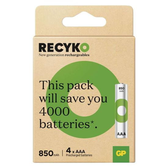 GP Nabíjecí baterie GP ReCyko 850 AAA (HR03), 4 ks