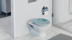 Schütte WC sedátko BLUE WOOD | MDF HG, Soft Close s automatickým klesáním ve vysokém lesku