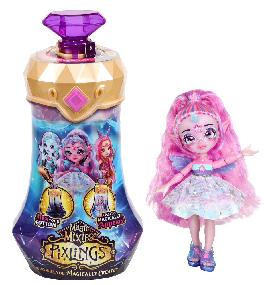 Levně TM Toys Pixlings panenka jednorožec - fialová