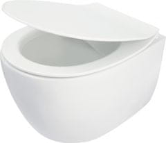 Deante Silia bílá - záchodové sedátko, tenké, s měkkým zavíráním (CDL_6SOZ)