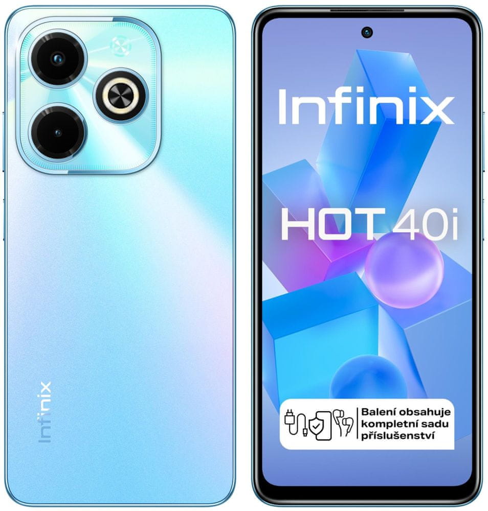 Levně Infinix Hot 40i, 4GB/128GB, Palm Blue