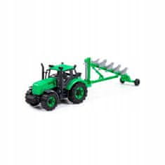Polesie Traktor s pluhem zelený v krabičce Wader