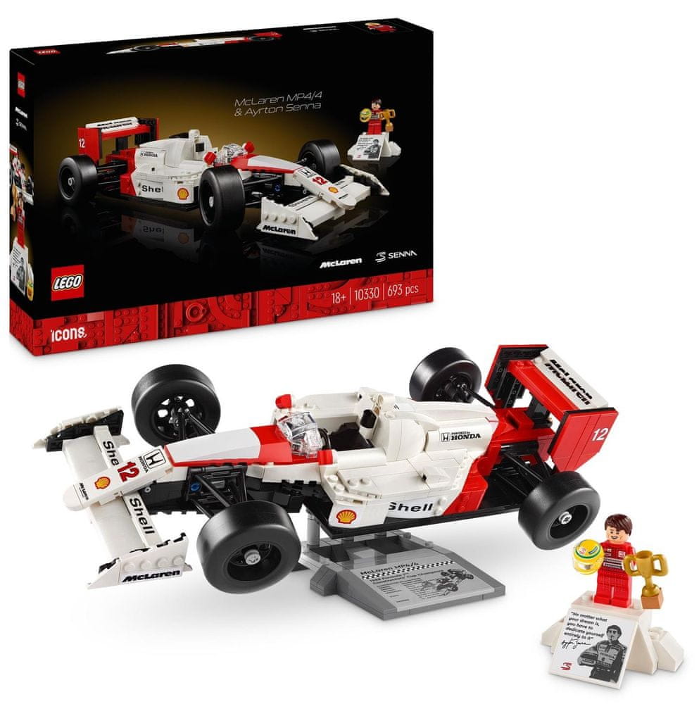 Levně LEGO Icons 10330 McLaren MP4/4 a Ayrton Senna