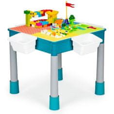 EcoToys Hrací stůl, židle, kostky pro děti