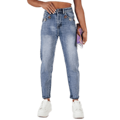 Dstreet Dámské džínové kalhoty MOM modré uy1882 L