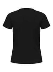 Jacqueline de Yong Dámské triko JDYSOLAR Regular Fit 15314449 Black (Velikost L)