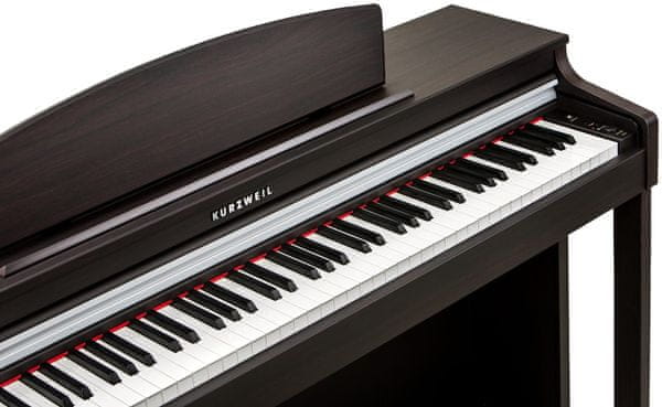  hrací digitální piano kurzweil M70 wh připojení sluchátek výborný poměr cena kvalita snadné ovládání usb port midi automatické doprovody 