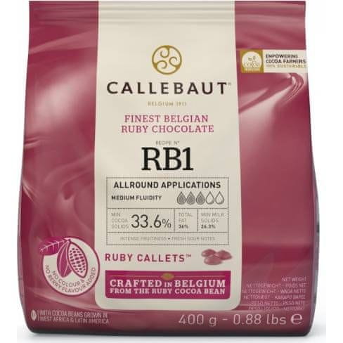 Callebaut Čokoláda ruby 0,4kg 33% -