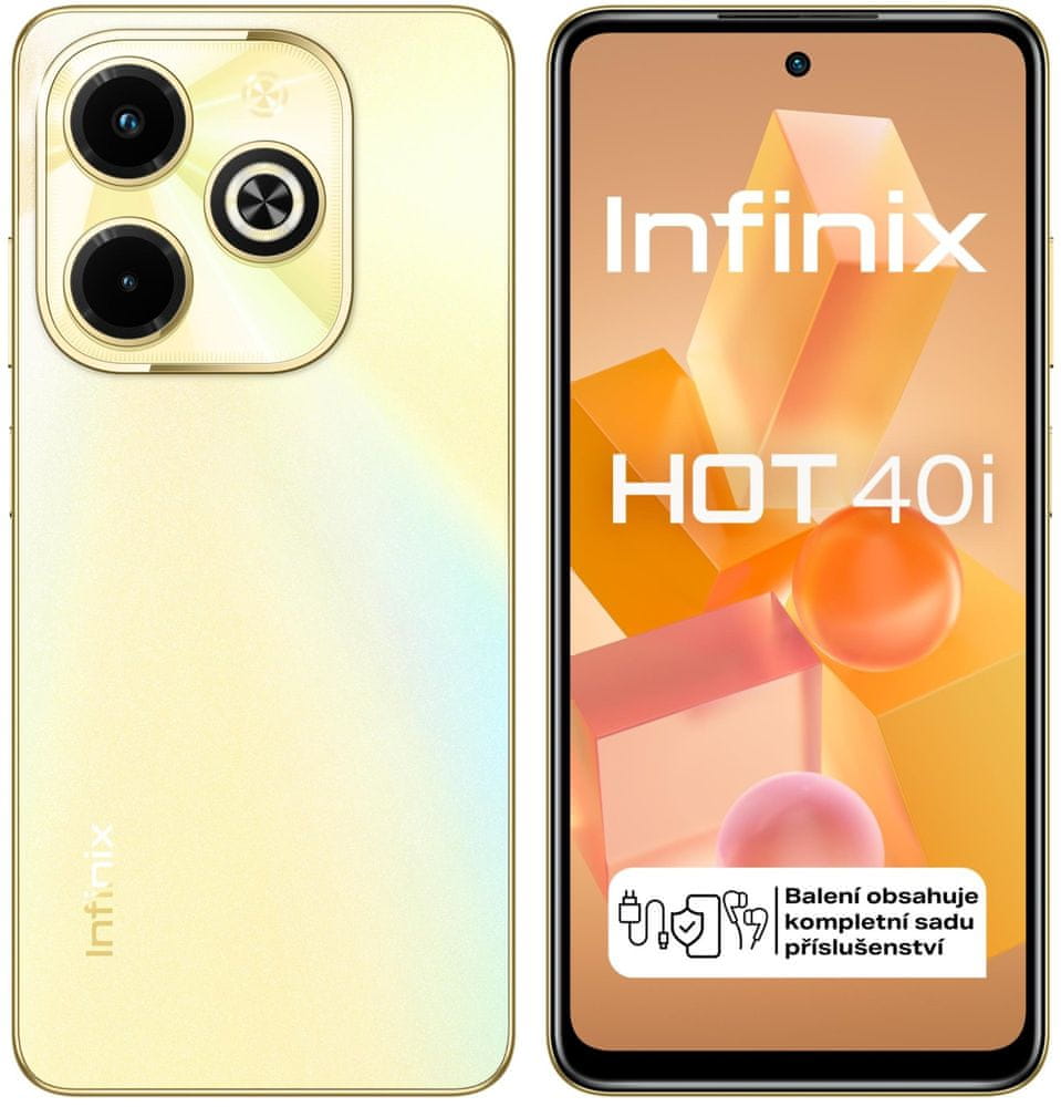Levně Infinix Hot 40i, 8GB/256GB, Horizon Gold