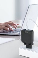 Media-Tech USB-C PD SMART NAPÁJECÍ ADAPTÉR MT6252 65W 2 x USB-C PD, 1 x USB , QC 3.0 USB