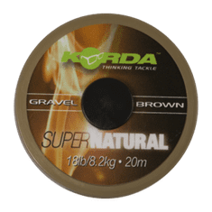 Korda Korda jemná šňůrka Super Natural 18lb 20m hnědá
