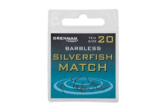 Drennan Drennan háčky bez protihrotu Silverfish Match Barbless vel. 22