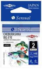Mikado Mikado háčky Sensual - Cheburashka Big Eye (velké očko) vel.6 BN černý nikl 10ks