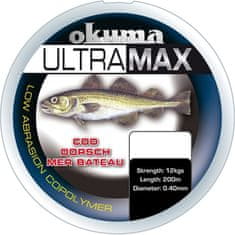 Okuma Okuma vlasec Ultramax 2oz Cod 125m 55lb 25kg 0,60mm Yellow