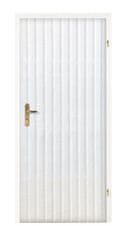 Standom STANDOM Koženkové čalounění dveří vzor KARO T3 Bílá široké pásy pro dveře 60, 70, 80 a 90cm