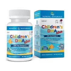 Nordic Naturals NORDIC NATURALS dětská dha xtra, 636 mg omega 3 pro děti, 90 měkkých tobolek 4338