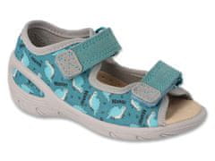 Befado dětské sandálky SUNNY 063PX011 dino, kožená stélka, lehká a pružná obuv vel. 20