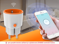 Tuya Zigbee Orange chytrá zásuvka s měřením proudu a funkcí opakovače