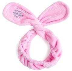 For Fun & Home Měkká kosmetická lázeňská gumička do vlasů s králíčkem, rouno, univerzální velikost, 70 cm