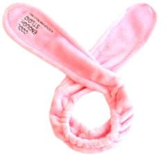 For Fun & Home Měkká kosmetická lázeňská gumička do vlasů s králíčkem, rouno, univerzální velikost, 70 cm