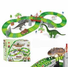 CAB Toys Dinosaur Track – Dino dráha 182 prvků – autodráha pro děti – CAB Toys