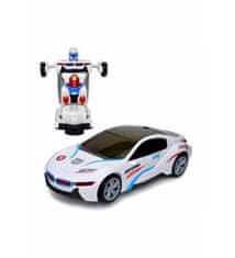 Robot transformer, bílý vůz a robot 2v1