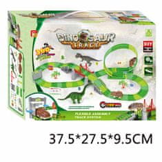 CAB Toys Dinosaur Track – Dino dráha 182 prvků – autodráha pro děti – CAB Toys