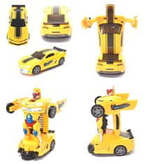 Robot transformer, žluté auto a robot