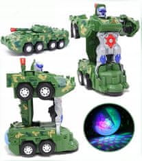 Robot transformer tank auto a robot 2v1